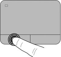 Επιλογή Χρησιμοποιήστε το αριστερό και δεξί κουμπί του TouchPad, όπως θα χρησιμοποιούσατε τα αντίστοιχα κουμπιά ενός εξωτερικού ποντικιού.