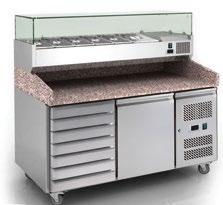 S903PZ+VRX1400/380 μείωση τιμής Ψυγείο πίτσας KARAMCO. Τεχνικά χαρακτηριστικά: Ανοξείδωτο AISI 304, 18/10. Χωρητικότητα : 380λίτρα. Πόρτα 600x400mm.