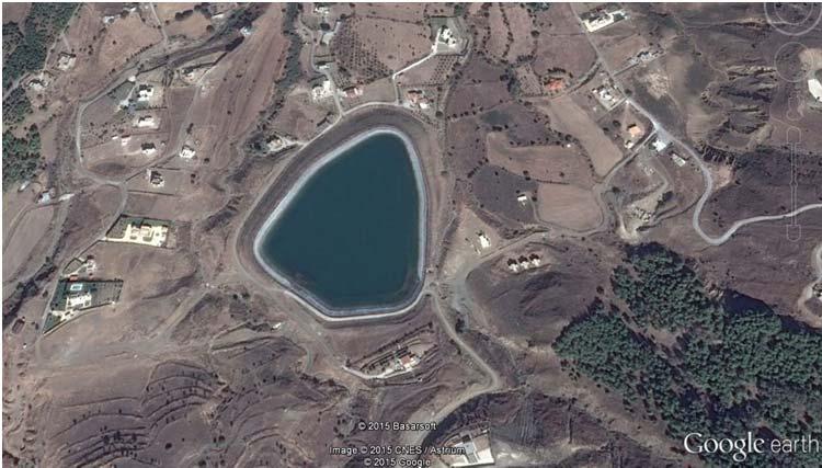 Σχήμα 7.22: Λιμνοδεξαμενή Πλατέως (Πηγή: Google Earth) 7.3.1.9.