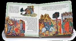 Children learn about the birth of Christ through the world of byzantine art which is close to 