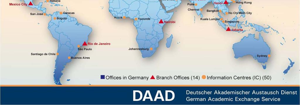 (50) The DAAD has 64 regional and local offices