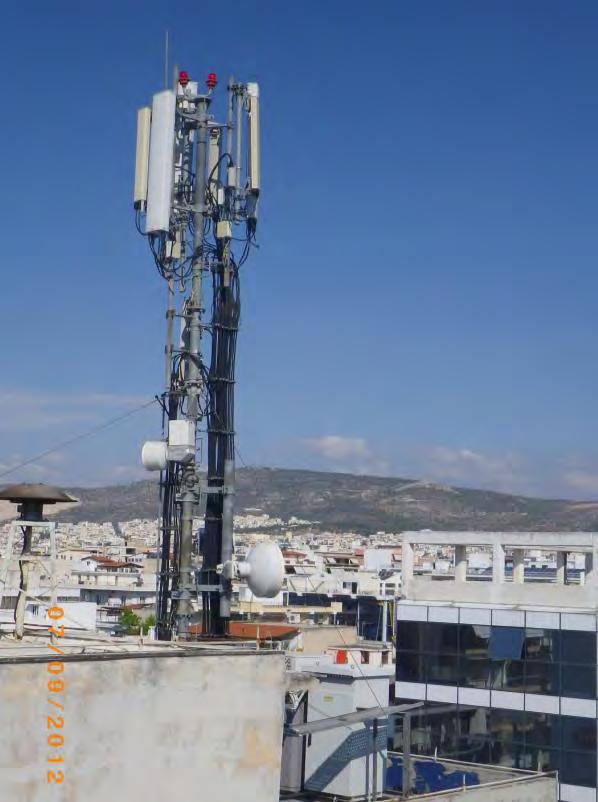Φωτογραφία Θ.1: Άποψη του σταθμού βάσης κινητής τηλεφωνίας της εταιρείας COSMOTE 