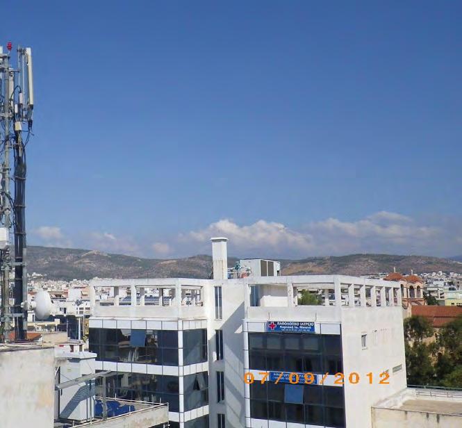 Φωτογραφία Θ.3: Άποψη του σταθμού βάσης κινητής τηλεφωνίας της εταιρείας VODAFONE-PANAFON Α.Ε.Ε.Τ.