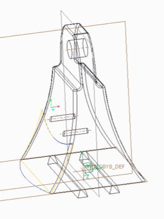 Main_bracket_200_for_180_base (Εικ. 6.3) Το main_bracket_200_for_180_base είναι το στήριγμα του stepper motor 5v και τοποθετείται συρόμενο στην upper_main-base_200_from_180.