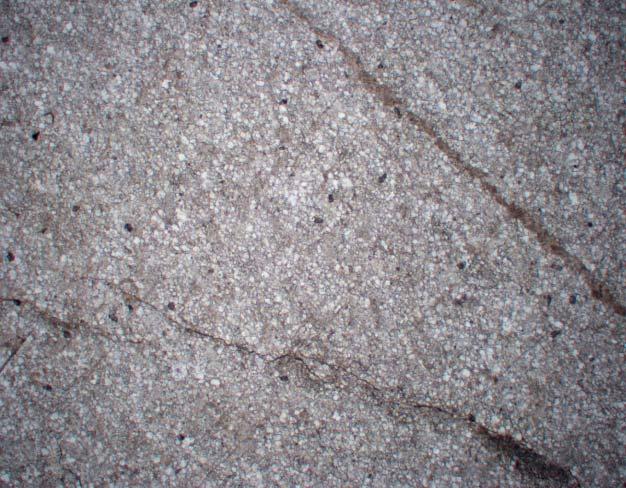 α β Φωτ. 14(α, β). Μικροφωτογραφίες του ροδόλευκου υπέρ-λεπτόκοκκου δολομιτικού μαρμάρου περιοχής Πηγών Νομού Δράμας. Λατομικός χώρος Σολάκη.