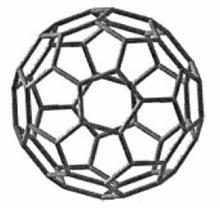 1.1.7 Φουλερένια Μια ακόμη αλλοτροπική μορφή άνθρακα είναι τα φουλερένια (fullerenes). Τα φουλερένια είναι ανθρακικές δομές με σφαιρικό σχήμα και ανακαλυφθήκαν το 1985 από τους Harold Kroto et al.