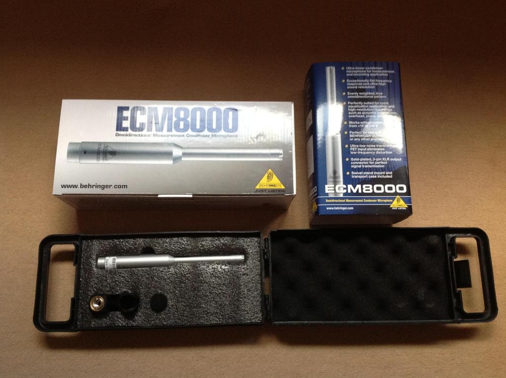 Η καταγραφή έγινε από το μικρόφωνο Behringer ECM8000.