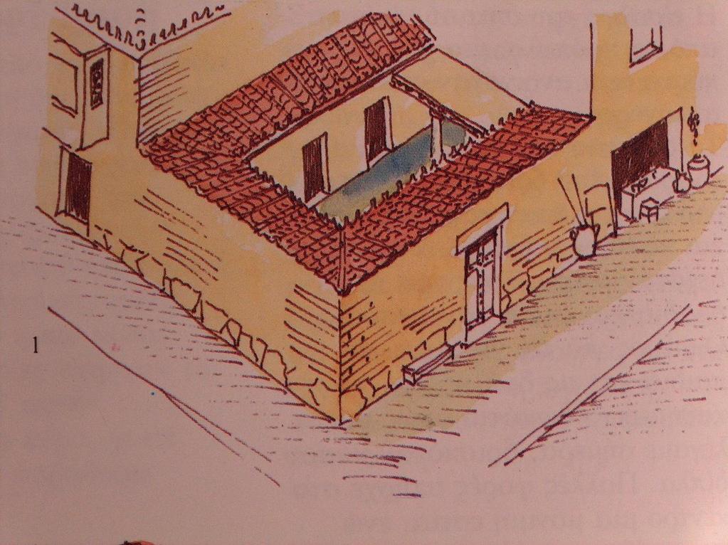 3.5.Χρονολογική αναδρομή χρήσης βιοκλιματικών Η Βιοκλιματική Αρχιτεκτονική, απασχολούσε από τα παλιά χρόνια όλους τους Έλληνες, χαρακτηριστικό παράδειγμα αποτελεί το Ηλιακό Σπίτι του Σωκράτη.
