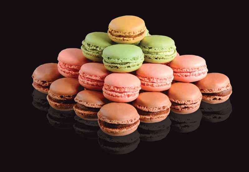 Les petits macarons Μίνι μακαρόν 4 γεύσεις (καφές, σοκολάτα, πορτοκάλι, φιστίκι) S0948 12 γρ.