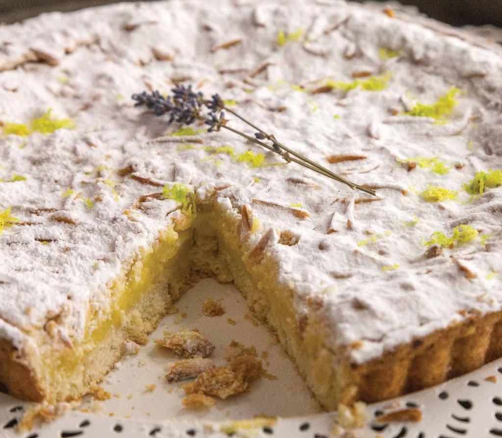 Torta della nonna Παραδοσιακή τοσκανέζικη τάρτα με κρέμα λεμόνι, αμύγδαλα και κουκουνάρια B1290 1.300 γρ.
