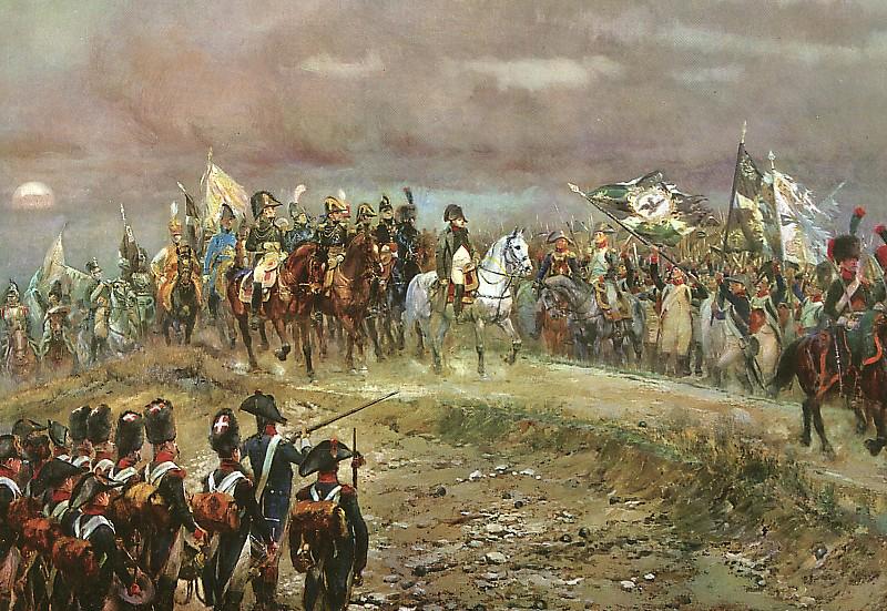 Εικόνα 77: Ο Ναπολέων στη µάχη του Άουερστατ-Ιένας. Στη µάχη αυτή ο στρατός της Πρωσίας διαλύθηκε και πολλοί αξιωµατικοί του, ανάµεσά τους και ο Κλαούζεβιτς, αιχµαλωτίστηκαν από τους Γάλλους.