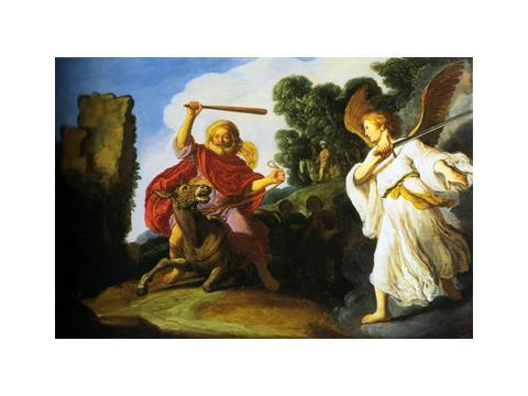 הנס כפרדוקס בחסד האל התמונה האחרונה Pieter Lastman, Balaam and his Ass, 1622 Oil on panel, 41.3X60.3 cm.