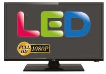 162202 95,00 F&U LED TV 20'' HD Ανάλυση 1600Χ900 λειτουργία PVR Θύρα USB για αναπαραγωγή ταινιών/μουσικής/ φωτογραφιών Hotel Mode