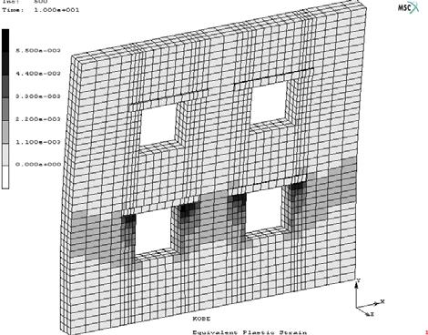 the case with the non strong earthquake (fig. 3), something which doesn t happened in case with the strong excitation (fig.