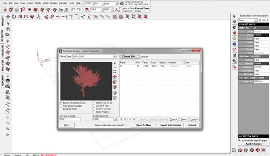 3.3 Ecotect Analysis Το EcotectAnalysis παρέχει μια ευρεία ανάλυση και προσομοίωση στα κτιριακά μοντέλα.