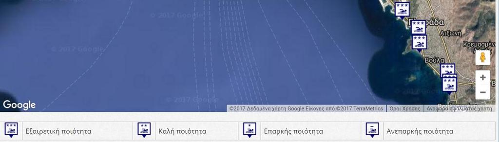 Οι βιοκοινωνίες είναι αρκετά πλούσιες σε είδη (πχ. 26 στο Καβούρι, 90 στην Ανάβυσσο) ενώ υπάρχουν και κάποια είδη ανθεκτικά με ελαφρά αυξημένη πυκνότητα.