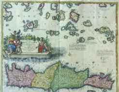Venezia 1598. Χαλκόγραφη άποψη της πολιορκίας της Πύλου (Navarino) και της Μεθώνης (Modon) από τον στόλο της Ιερής Συμμαχίας (Holy League) το 1571.