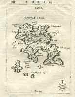 1688. Χαλκόγραφος χάρτης της Σερίφου, κείμενο στην πίσω όψη.