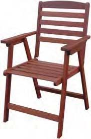 1 C4040ENR 00144800 Πολυθρόνα πτυσσόμενη Folding armchair 60(W) x 60(D) x