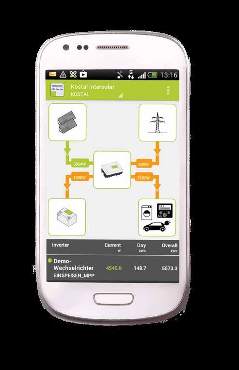 Το PIKO Solar App είναι διαθέσιμο για τα δύο λειτουργικά συστήματα Android και ios.