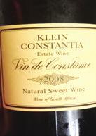 Το 2007 ήταν 3η σοδειά Méthode Cap Classique από το Klein Constantia, με το blend 87% Chardonnay και 13% Pinot Noir. Ο χρόνος έχει κρίνει πως η αναβίωση το 1986 του διασημότερου γλυκού κρασιού στο Ν.