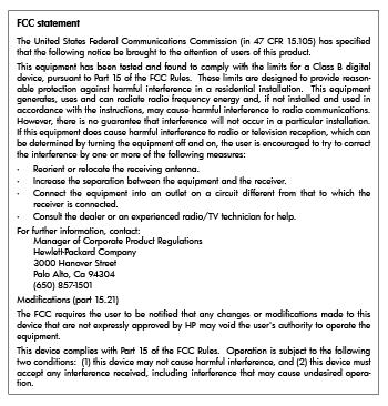 Δήλωση FCC Σημείωση για τους χρήστες στην Κορέα Δήλωση συμμόρφωσης VCCI
