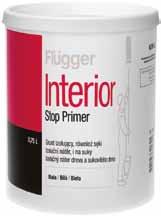 Základné a penetračné nátery 4 Interior Stop Primer 0,38 l, 0,75 l, 3 l, 10 l Izolačný náter na minerálne podklady a drevo s veľmi dobrou izolačnou schopnosťou proti škvrnám po zatečenej vode a