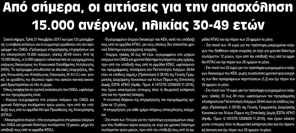 Έκδοσης:...21/11/2017 Ημ.