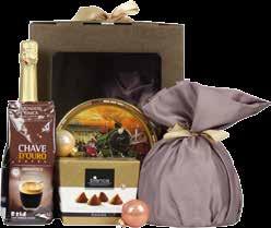 metalică, 150 g Trufe ciocolată Bianca, 200 g Cafea măcinată Chave D