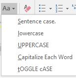Obrada teksta MS Word 2016 2.9 Grupa naredbi Font iz kartice Home Izbornik Font služi za promjenu vrste slova.