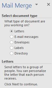 Obrada teksta MS Word 2016 Korak 1 Vrsta dokumenta: Odabiremo s kojom vrstom