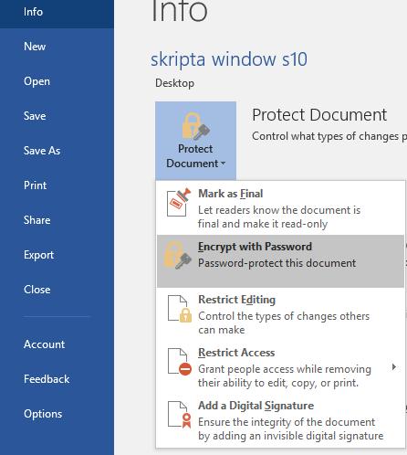 Obrada teksta MS Word 2016 2.