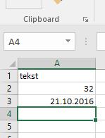 Proračunske tablice MS Excel 2016 Tipovi podataka, unos i oblikovanje podataka, oblikovanje ćelija 3.
