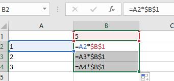 Proračunske tablice MS Excel 2016 Slika 60 Apsolutno adresiranje 3.
