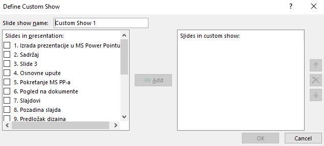Izrada multimedijskih prezentacija MS PowerPoint 2016 4.
