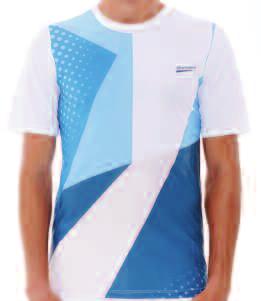 Τεχνικό T-Shirt µε εκτύπωση digital σε απαλό υπεραπορροφητικό Ύφασµα κατασκευασµένο στην Ιταλία. Σύνθεση : 82% Polyester, 12% Elastan, τέλεια εφαρµογή.