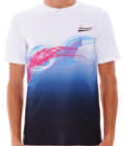 Τεχνικό T-Shirt µε εκτύπωση digital σε απαλό υπεραπορροφητικό Ύφασµα κατασκευασµένο στην Ιταλία.