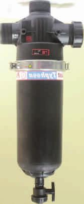 Filter body Βάση φίλτρου Outlet Έξοδος Inlet Είσοδος Effective separation of even the smallest particles. The filter remains clean for longer periods.
