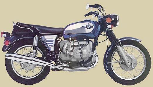 1968 BMW R69S με καλάθι Το 1970 η BMW παρουσίασε μια εντελώς ανανεωμένη σειρά από μοτοσυκλέτες 500 cc, 600 cc και 750 cc, τις R 50/5, R 60/5 και R 75/5 κυρίως.