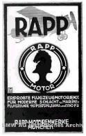 Στην πραγματικότητα, το έμβλημα εξελίχτηκε από το στρογγυλό λογότυπο της Rapp Motorenwerke, από