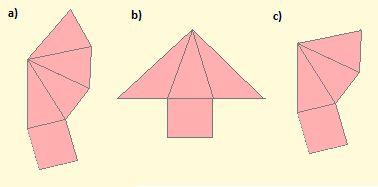 Exercicios sobre prismas 1.1 Debuxa un prisma oblicuo de base triangular Exercicios sobre poliedros regulares 3.1 Debuxa o desenvolvemento dun octaedro de lado 2 cm. 1.2 O número de vértices dun prisma é 20 Cantas caras ten?