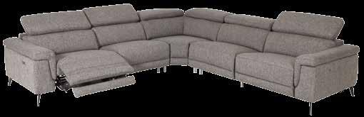 Γωνιακός καναπές από ύφασμα με