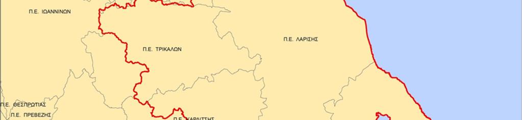 Ε. Γρεβενών και Πιερίας, που ανήκουν στις Περιφέρειας Δυτικής και Κεντρικής Μακεδονίας αντίστοιχα. Εικόνα 4.