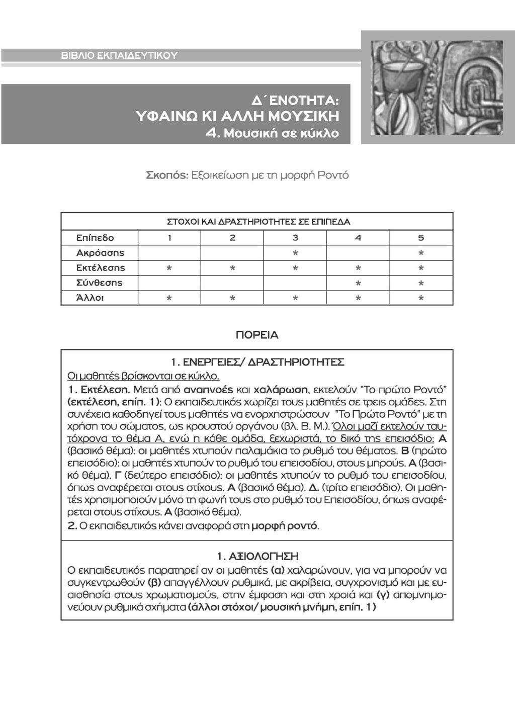 ΔΈΝΟΤΗΤΑ: ΥΦΑΙΝΩ ΚΙ ΑΛΛΗ ΜΟΥΣΙΚΗ 4.
