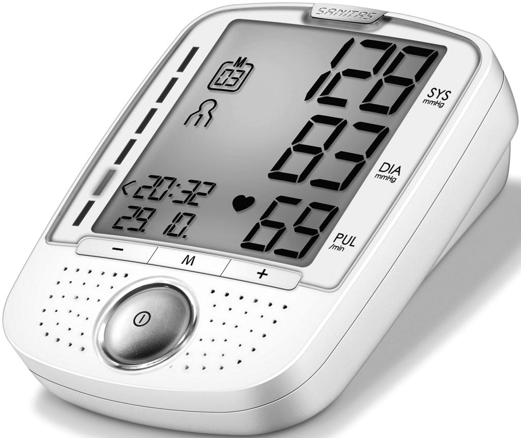 SBM 52 0483 G W Instruction for Use Speaking upper arm blood pressure monitor...2 10 K W Οδηγίες χρήσης Ομιλούσα συσκευή μέτρησης της αρτηριακής πίεσης.