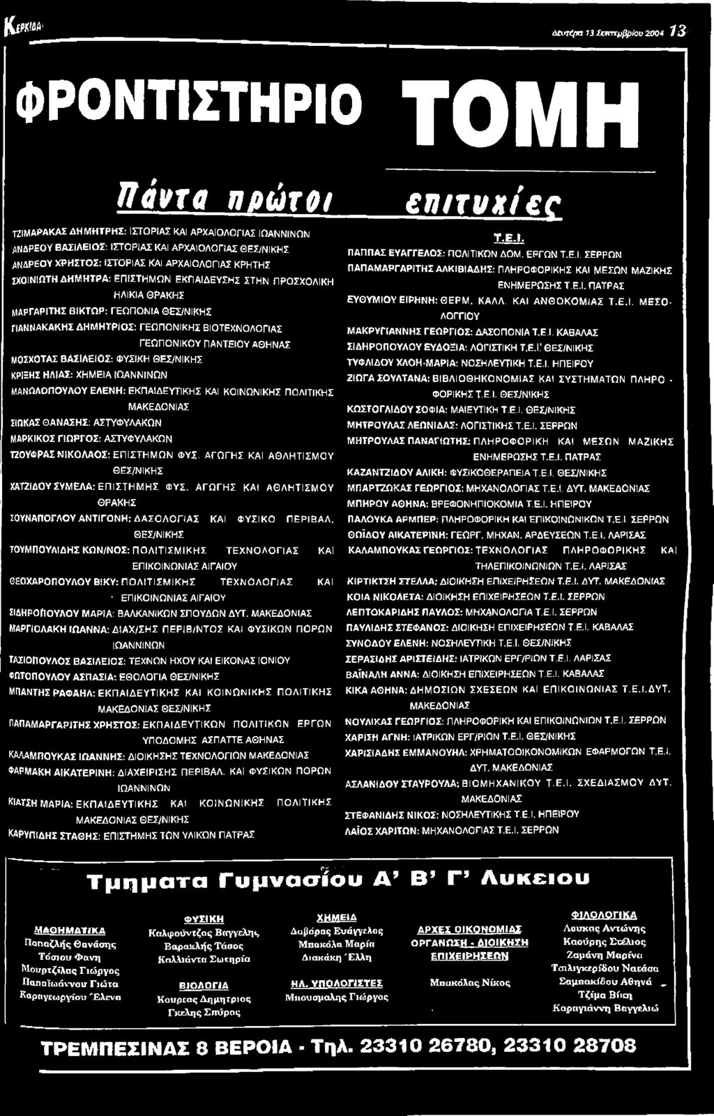 : ΕΚ Π Α ΙΔ ΕΥΤΙΚ Η Σ ΚΑΙ ΚΟΙΝΩΝΙΚΗΣ ΠΟΛΙΤΙΚΗΣ Μ ΑΚΕΔΟ ΝΙΑΣ ΣΙΩΚΑΣ Θ Α Ν Α ΣΗ Σ: ΑΣΤΥΦ ΥΛΑΚΩ Ν ΜΑΡΚΙΚΟΣ Γ ΙΩ Ρ Γ Ο Σ : ΑΣΤΥΦ ΥΛΑΚΩ Ν ΤΖΟΥΦΡΑΣ Ν ΙΚ Ο Λ Α Ο Σ: Ε Π ΙΣ Τ Η Μ Ω Ν Φ Υ Ι.