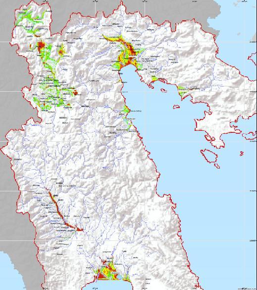 πλημμύρας από ποτάμια [Β(Τ)] στο ΥΔ03
