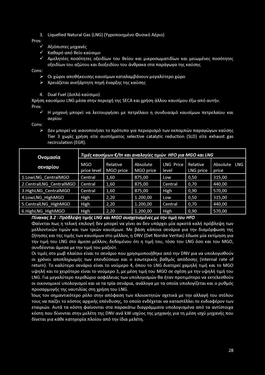 Dual Fuel (Διπλό καύσιμο) Χρήση καυσίμου LNG μέσα στην περιοχή της SECA και χρήση άλλου καυσίμου έξω από αυτήν.