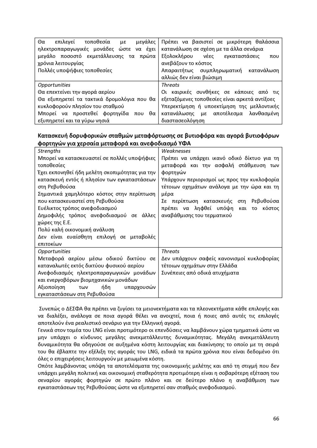 Θα επιλεγεί τοποθεσία με μεγάλες ηλεκτροπαραγωγικές μονάδες ώστε να έχει μεγάλο ποσοστό εκμετάλλευσης τα πρώτα χρόνια λειτουργίας Πολλές υποψήφιες τοποθεσίες Opportunities Θα επεκτείνει την αγορά