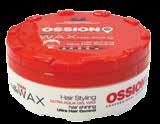 To OSSION Hair Wax δίνει στα μαλλιά ορισμό, γυαλάδα και ζωντάνια και ξεβγάζεται εύκολα.